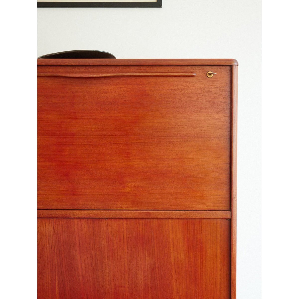 Enfilade haute scandinave en bois Margaret N°781 - Bon état bois clair, DEBONGOUT