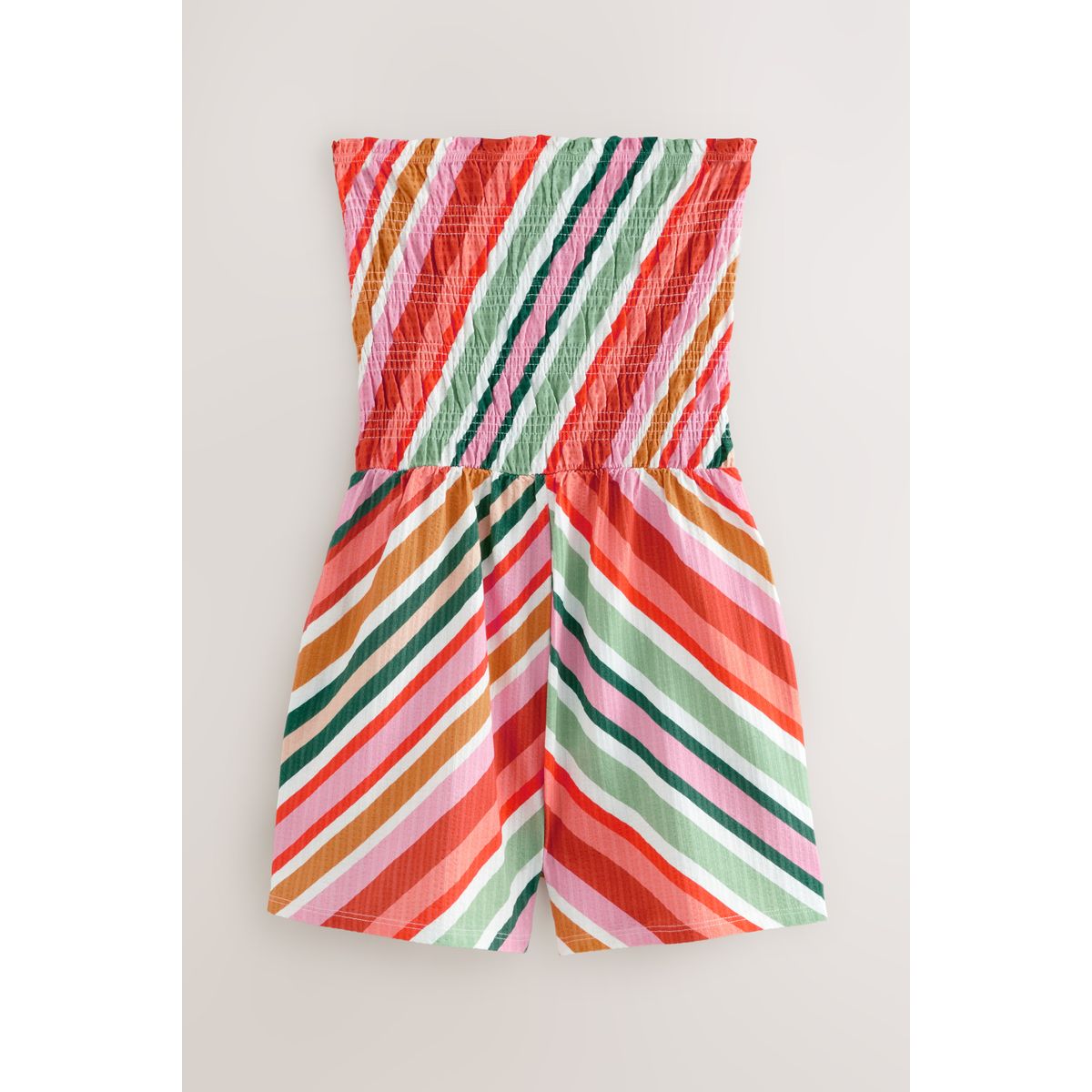 Combinaison bandeau froncée rose/orange, NEXT
