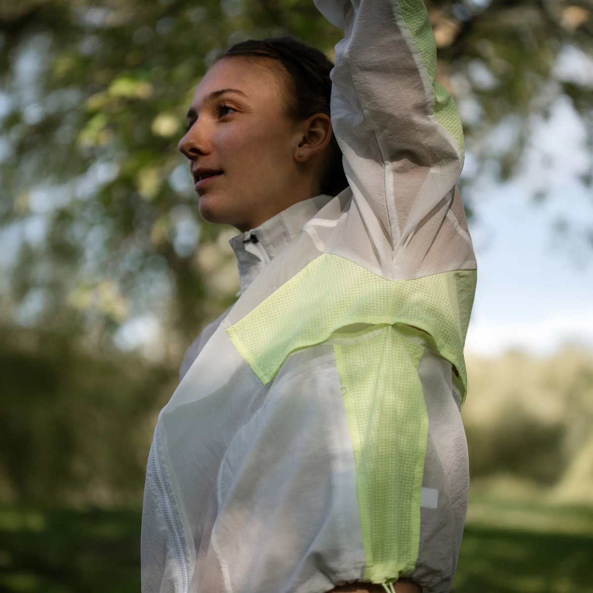 RC Jacket Veste col rond manches longues. vert - afg, NEW BALANCE