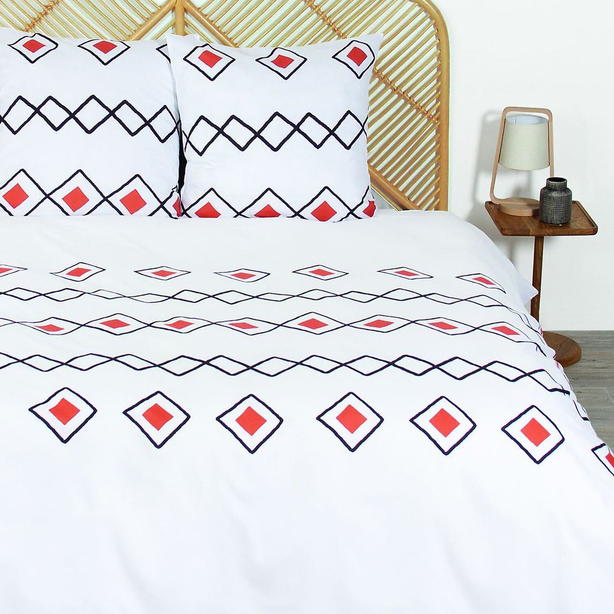 Parure housse de couette polyester, Zest blanc, C DESIGN HOME TEXTILE