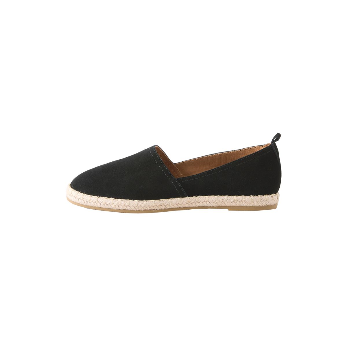 Espadrilles en daim à bout fermé noir, NEXT