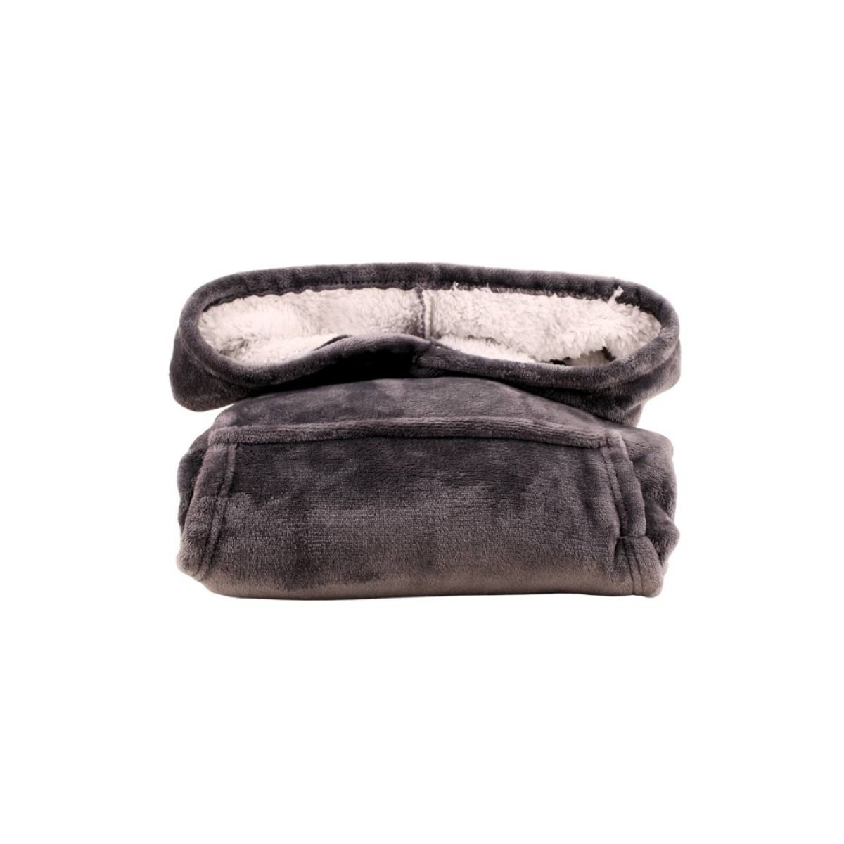 Sweat plaid ultra doux avec poche gris, ORNAMI