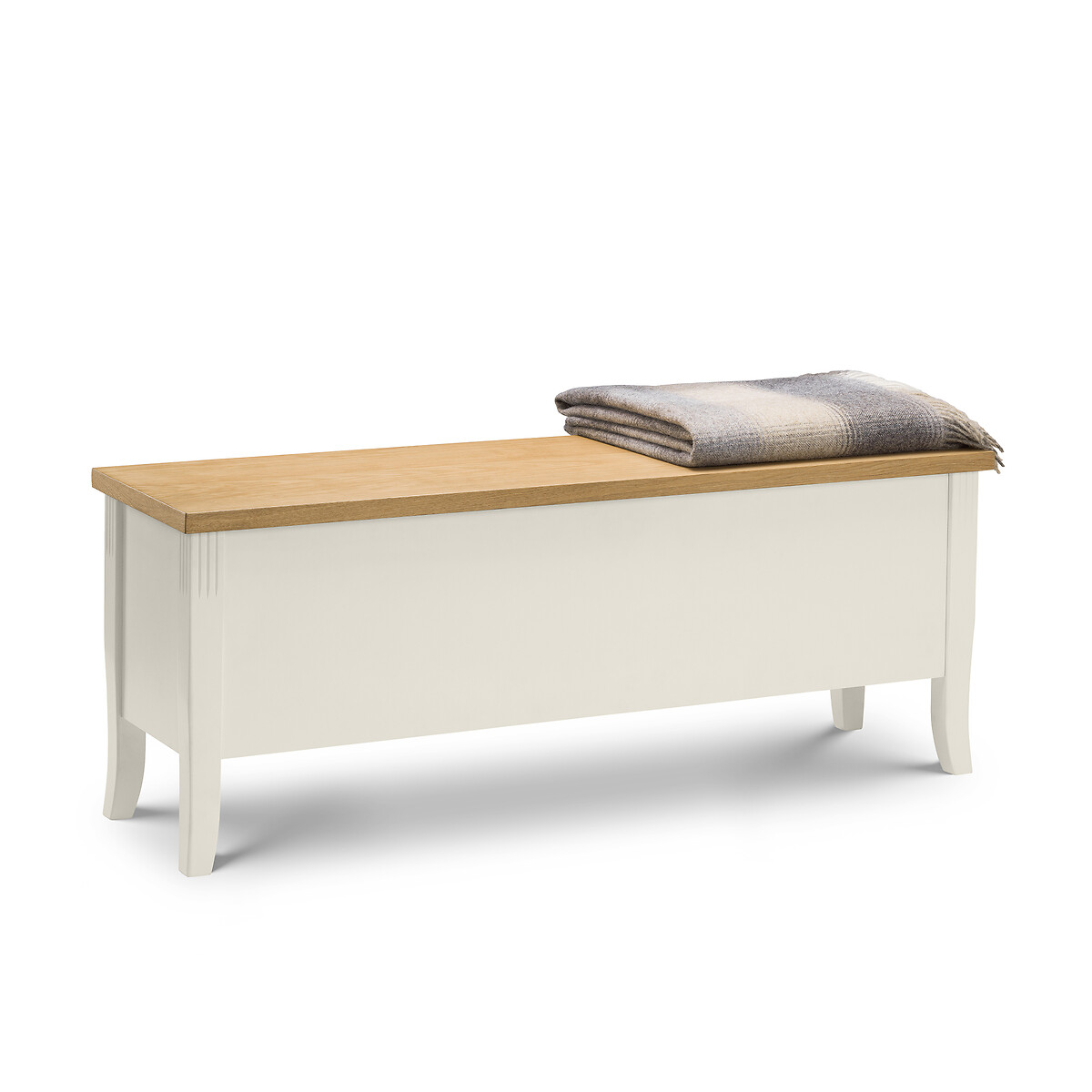 Sandringham Solid Wood Storage Dining Bench (Seats 2) light greige, SO'HOME