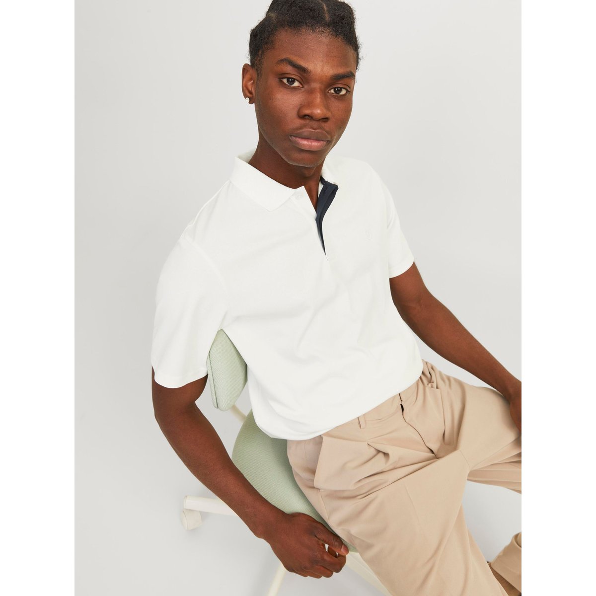 Polo cloud dancer, JACK & JONES