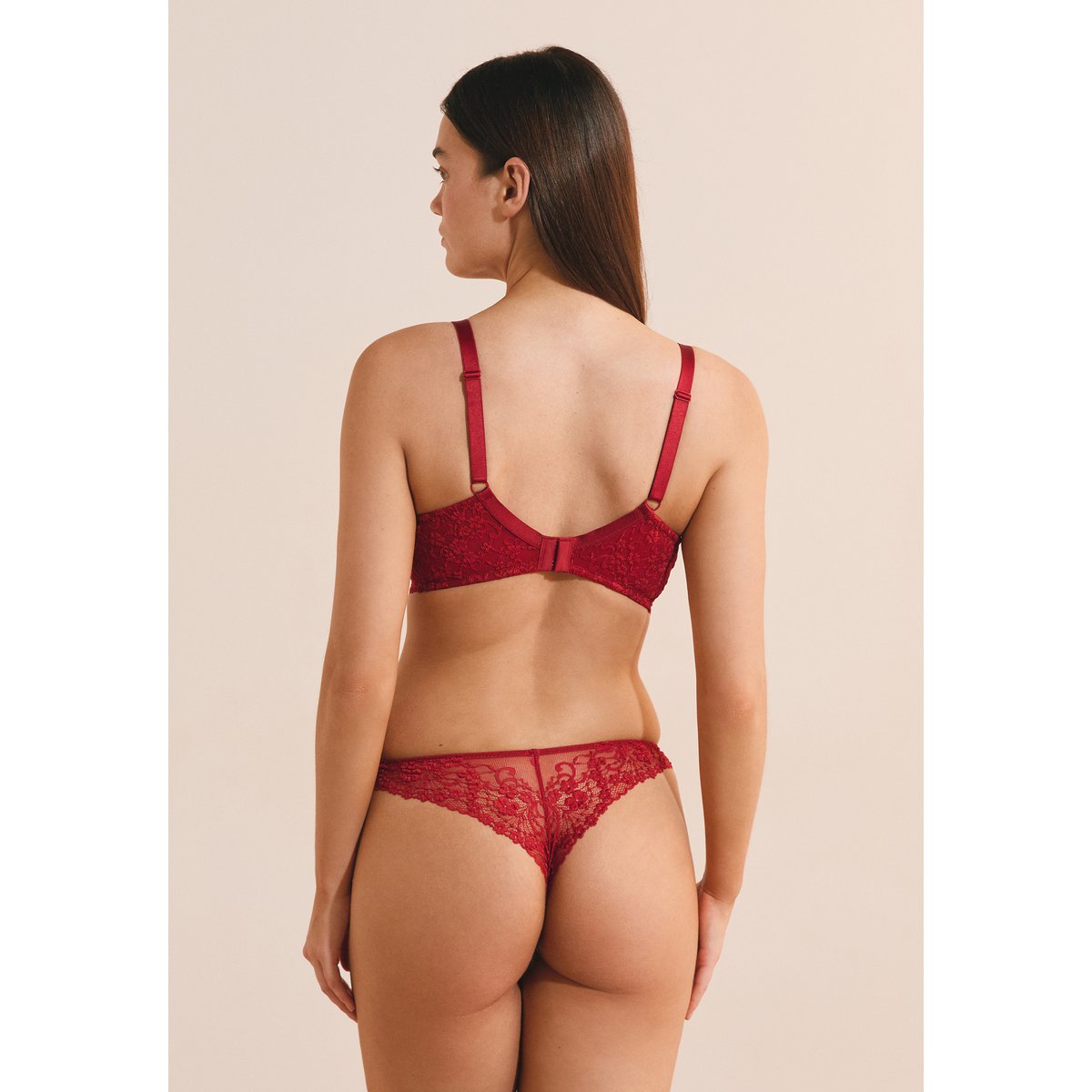 Soutien-gorge sans coques minimizer SOUPCON rouge, ETAM