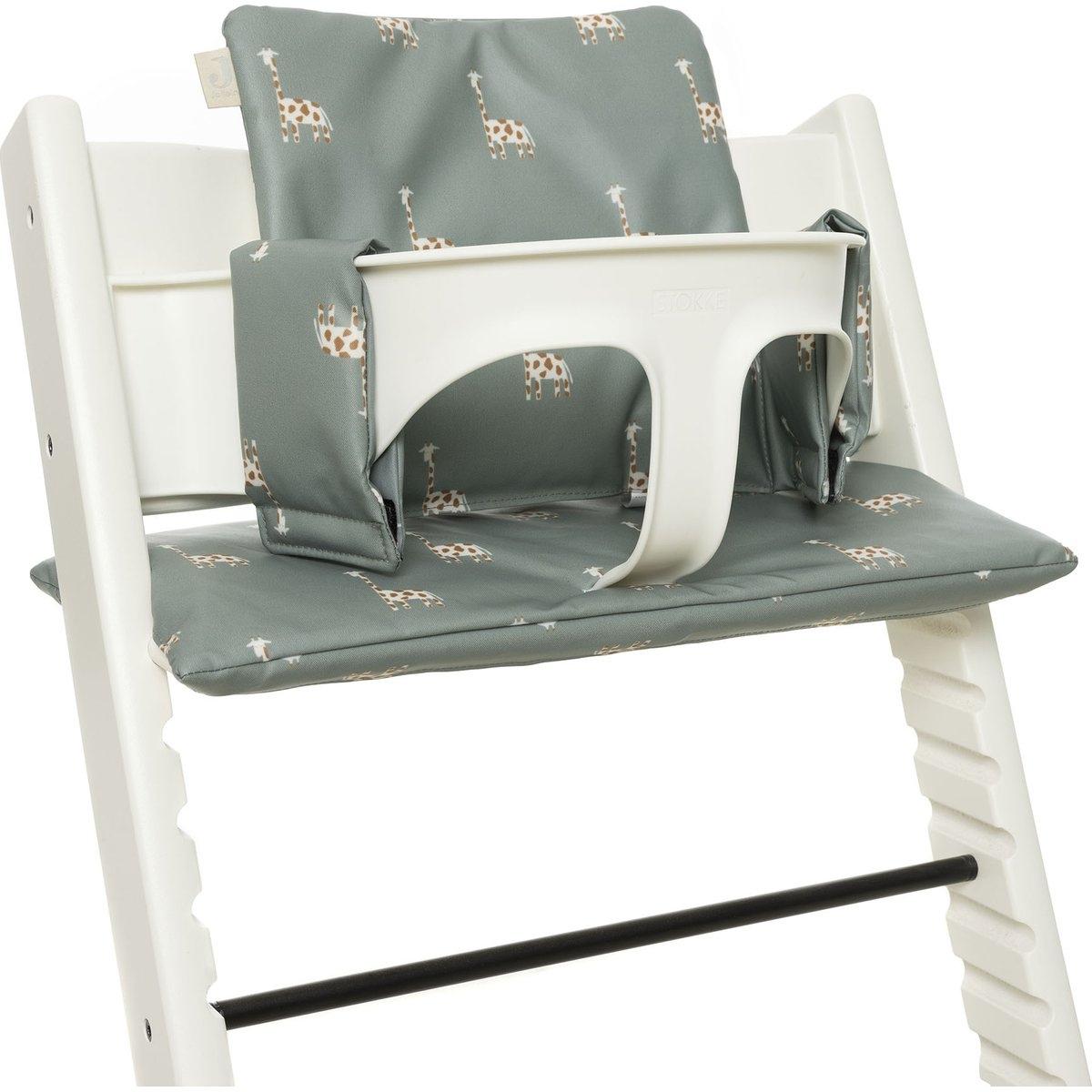 Assise pour chaise haute Stokke vert, beige, JOLLEIN