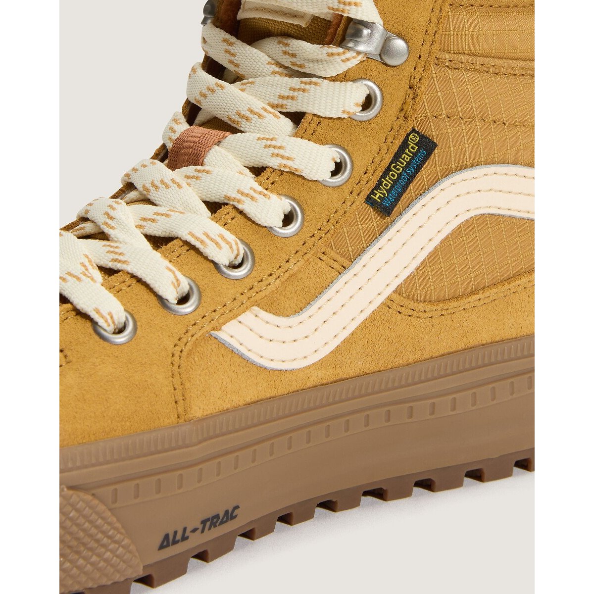 Scarpe da ginnastica alte in pelle SK8-HI Waterproof cammello, VANS