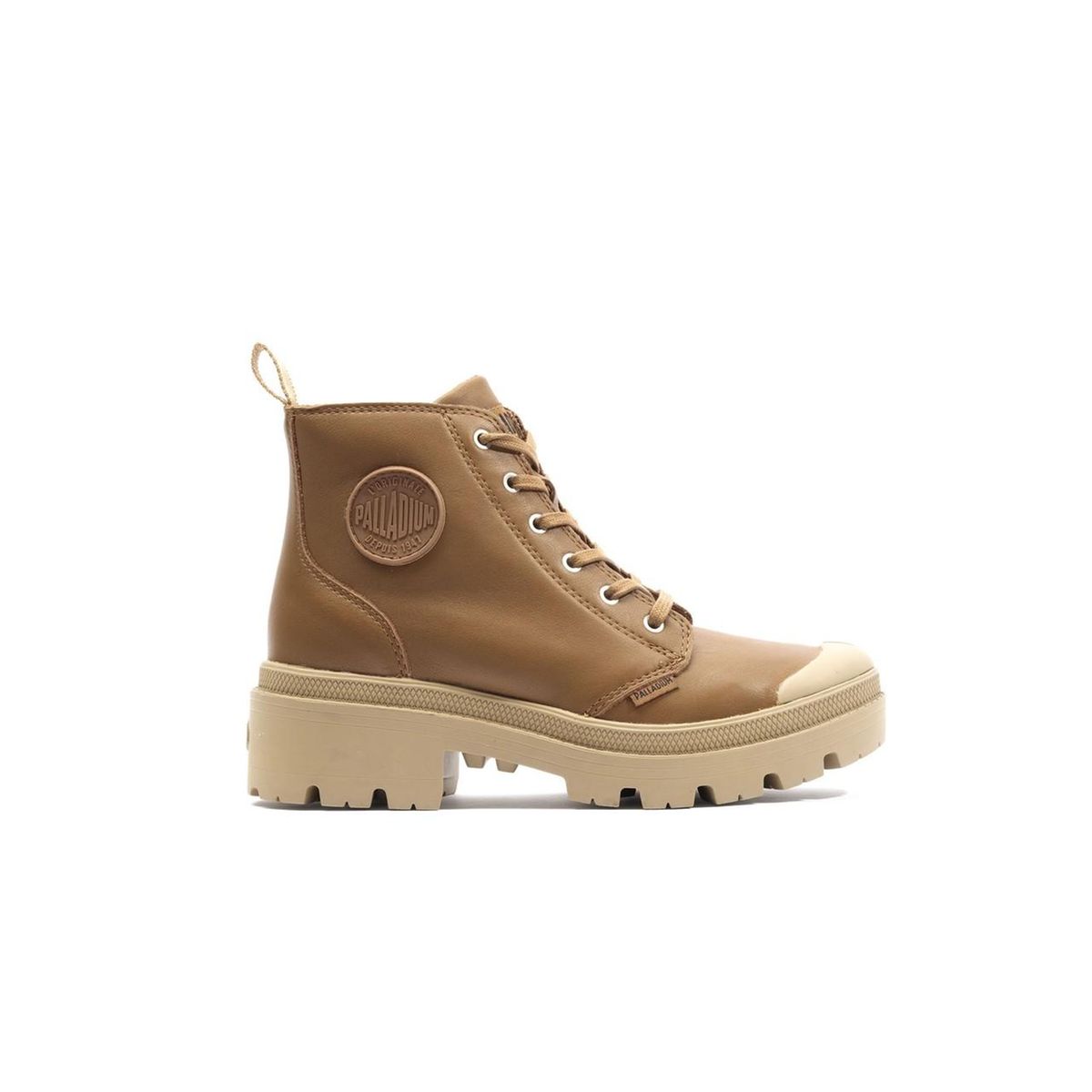 Boots cuir Pallabase Leather marron, PALLADIUM