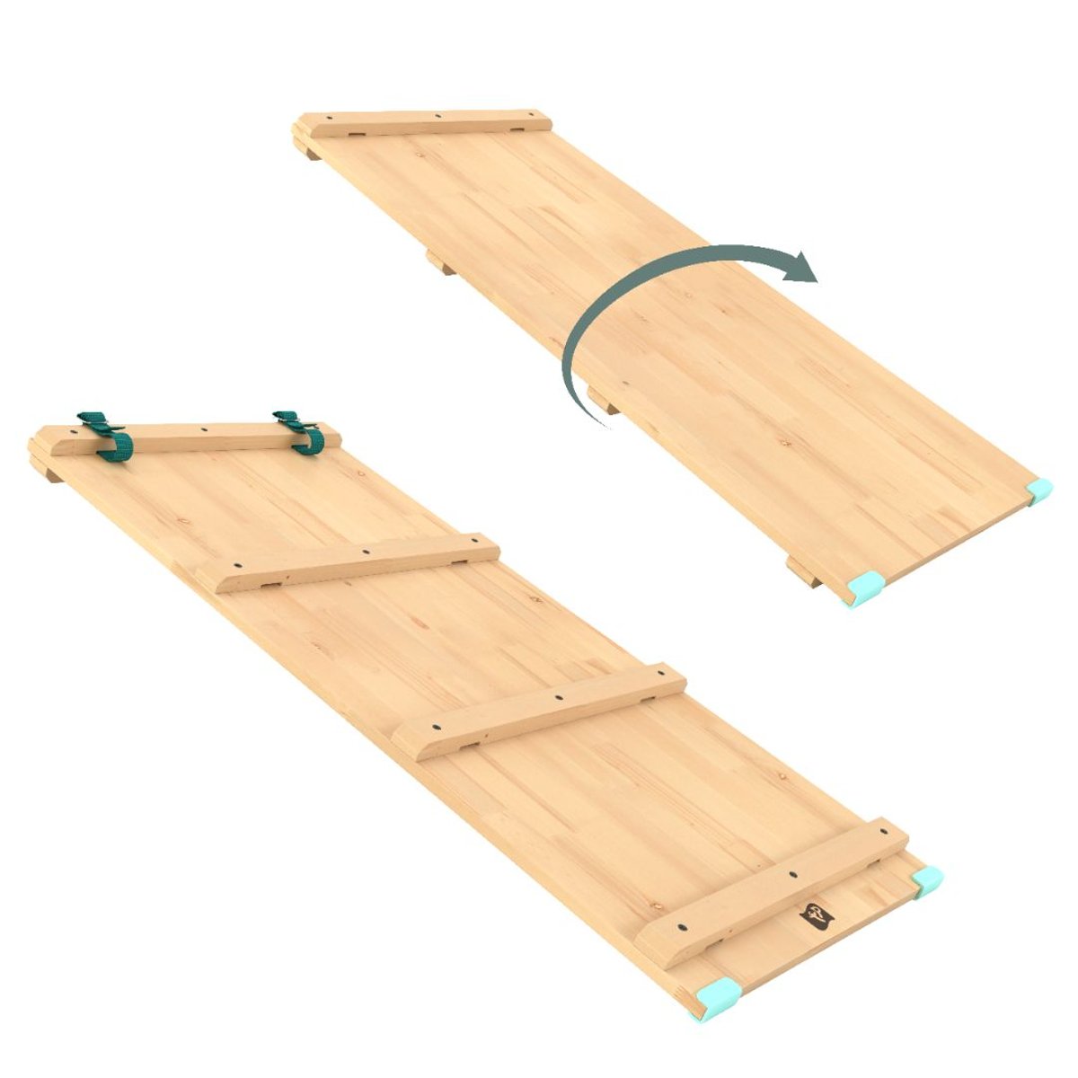 Pont toboggan marron, ACTIVE TOTS