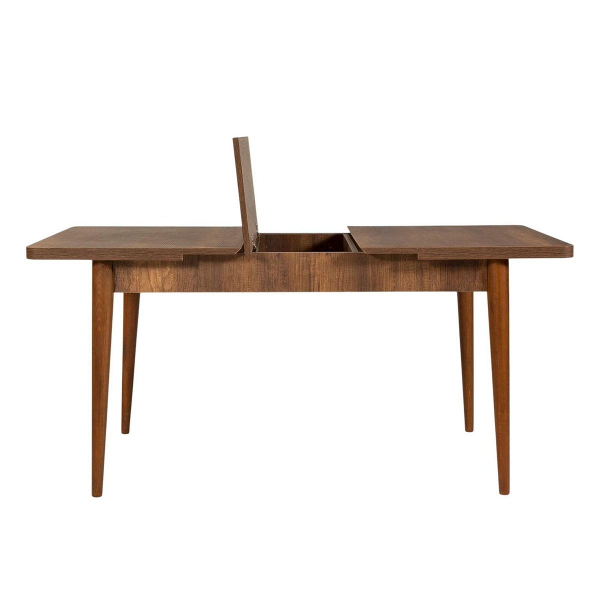 Table extensible 4/6 places - avec rangement ORINA bois foncé, PIER IMPORT