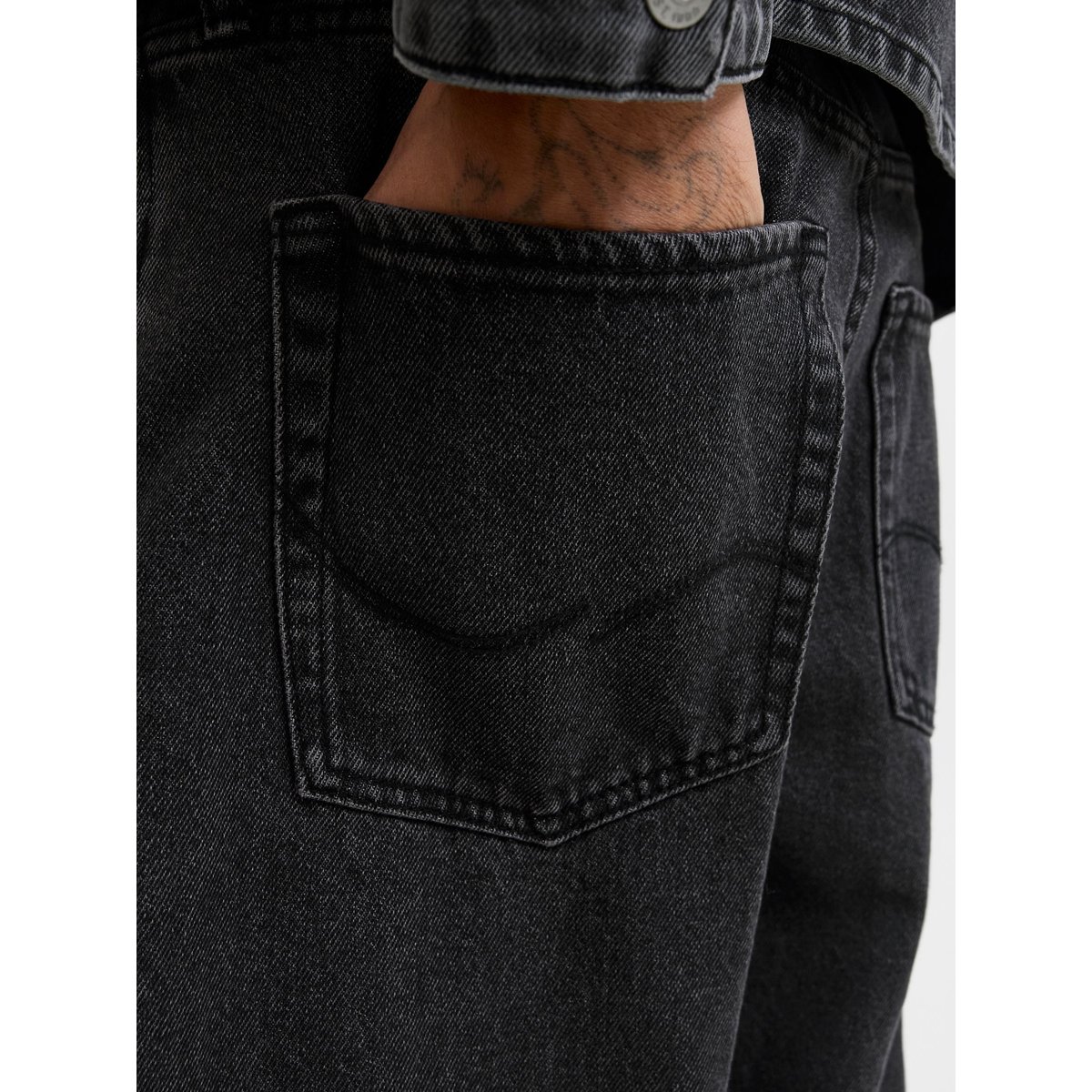 Jean À Coupe Wide black denim, JACK & JONES
