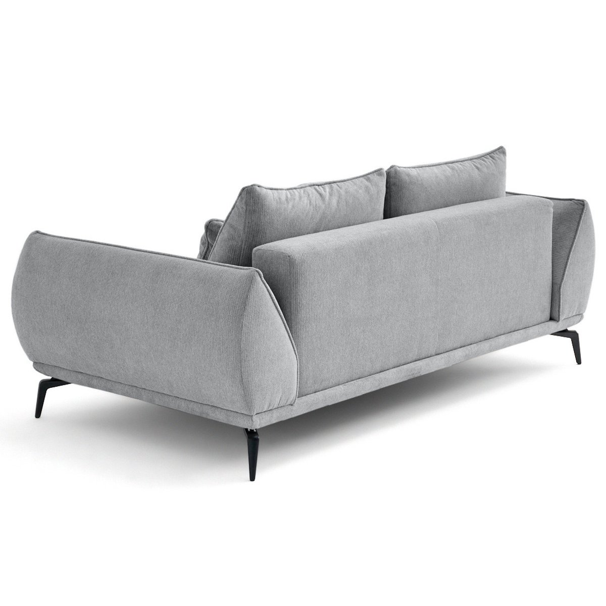 Canapé fixe 2 places - ARICA gris, BEST MOBILIER