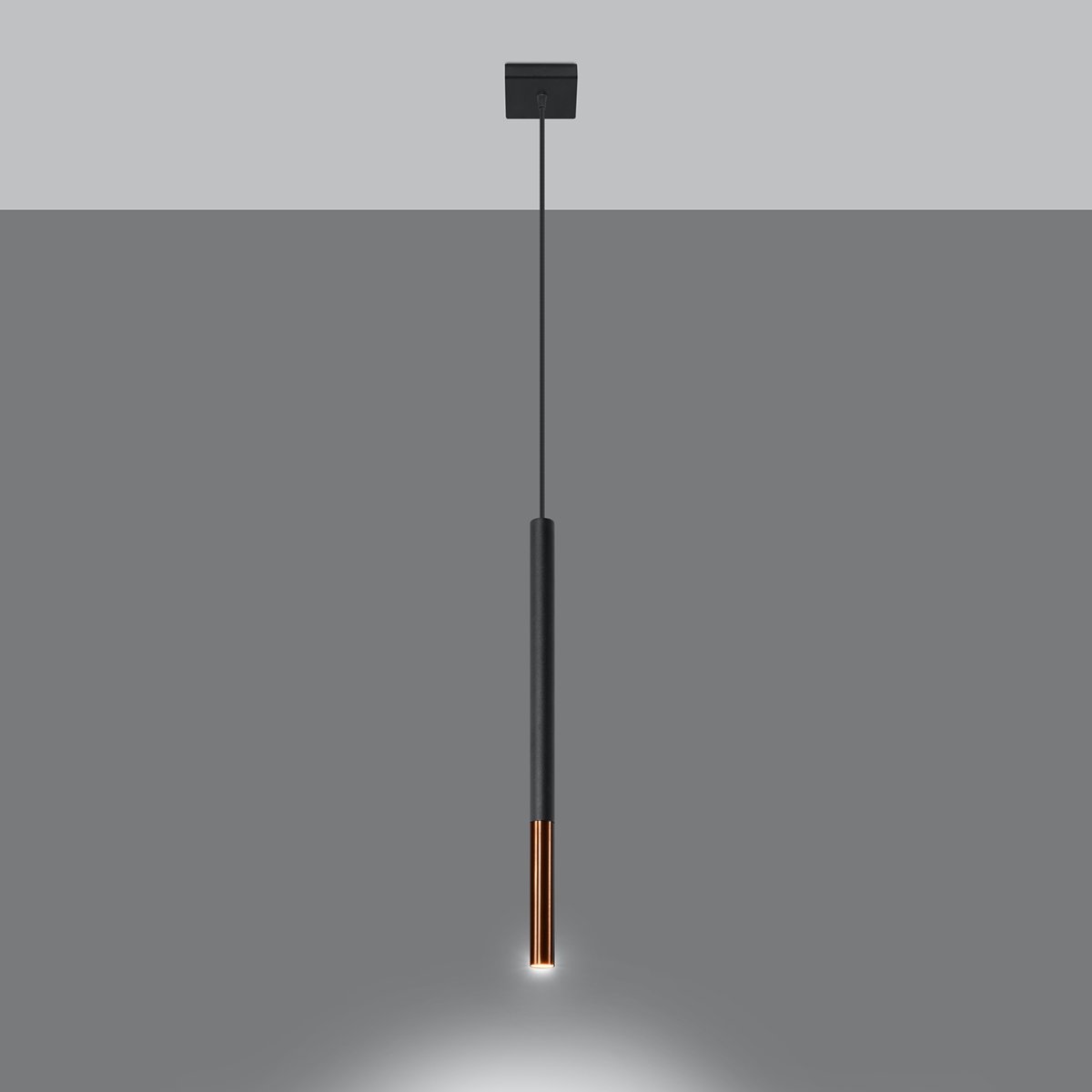Suspension Acier Noir/Cuivre G9 1 Mozaica noir, EDEN