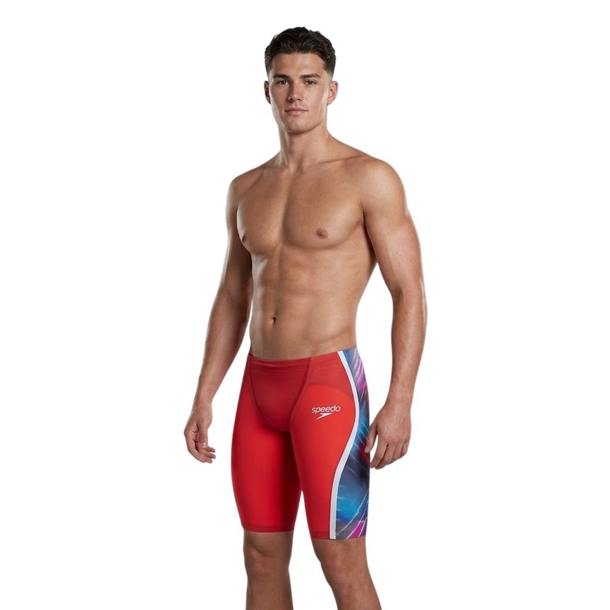 Jammer de natation motif/style abstrait INTENT rouge, SPEEDO