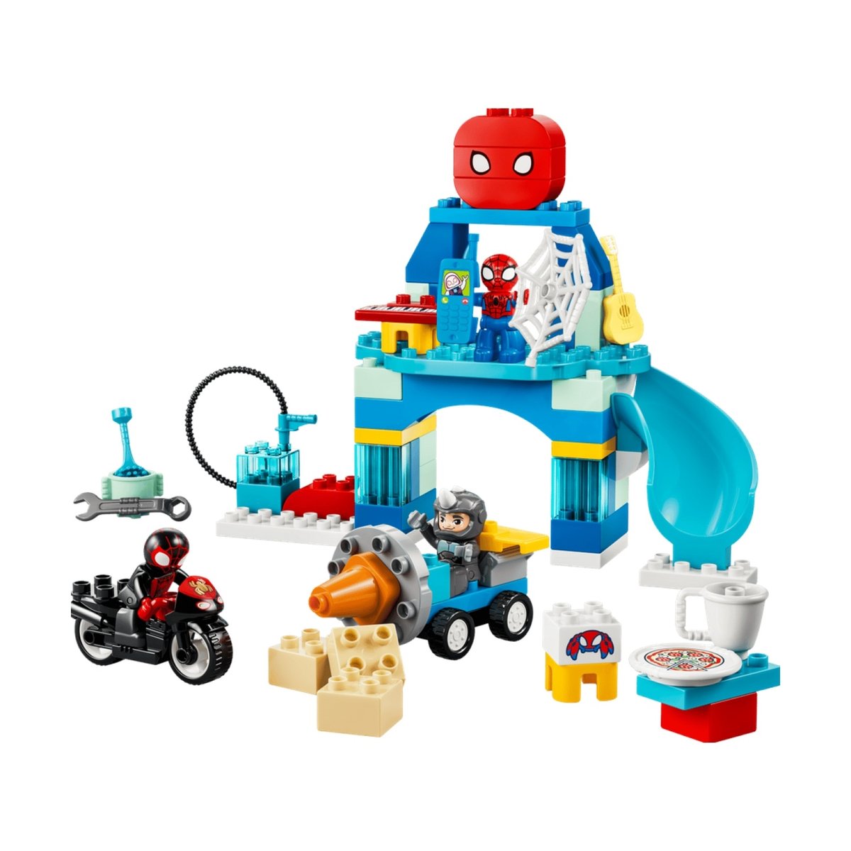 Le quartier général de l'équipe Spidey multicolore, LEGO