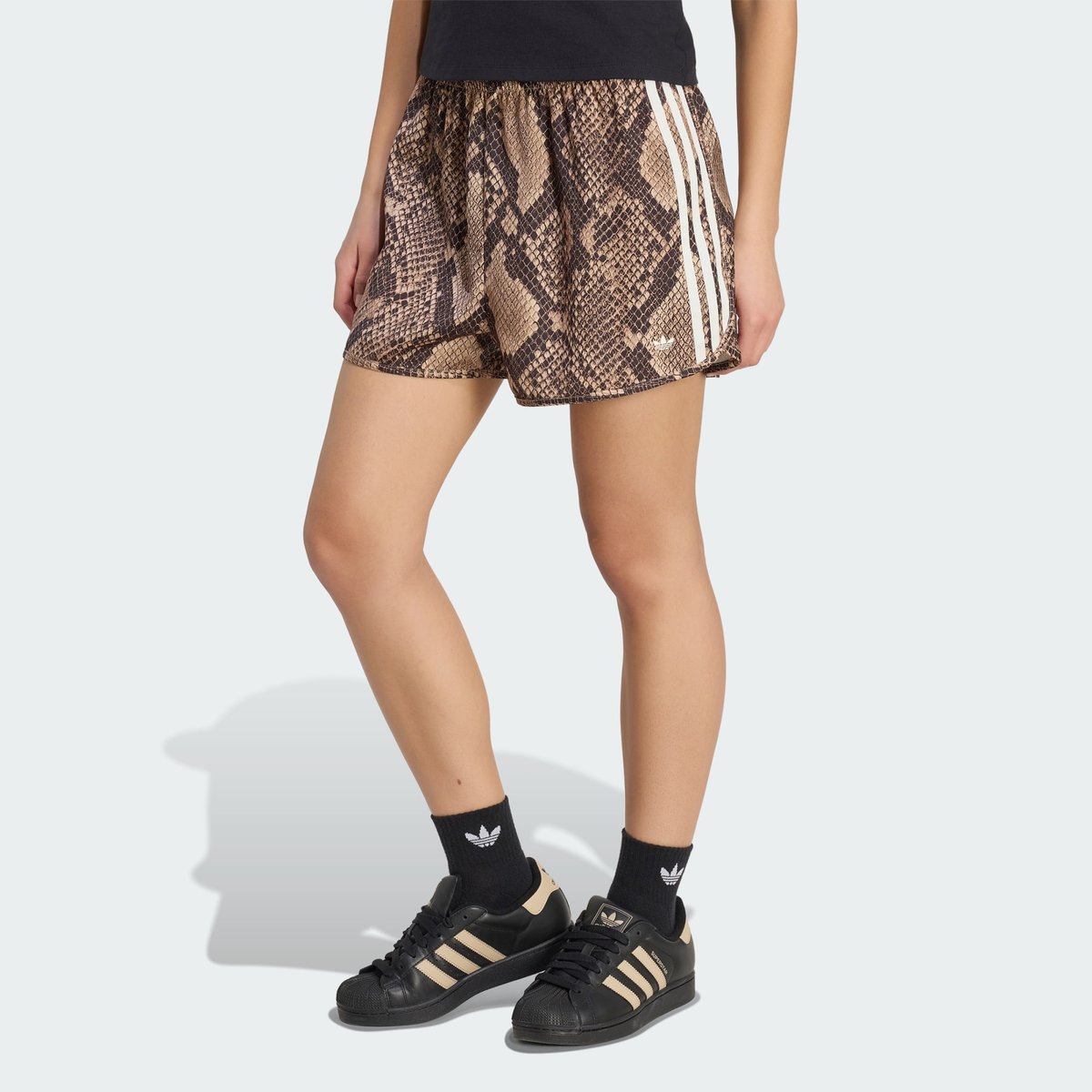Short Satin Imprimé Serpent Short Satin Imprimé Serpent linen / magic beige, adidas Originals