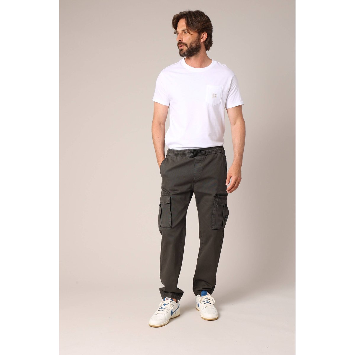 Pantalon cargo MONROE charcoal, DEELUXE