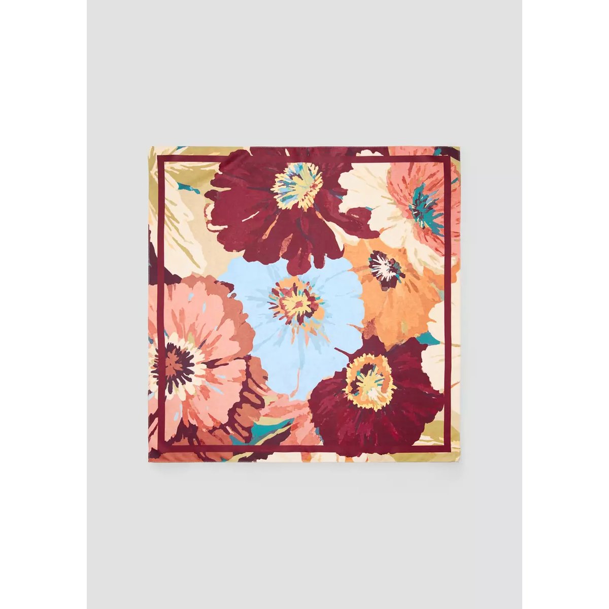 Foulard à fleurs rose, MANGO