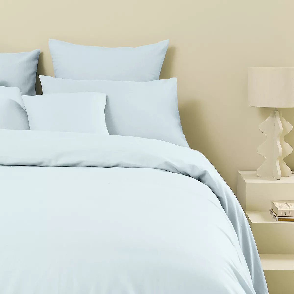 Housse de couette lin & coton LE METIS FRANCAIS aqua, GARNIER THIEBAUT