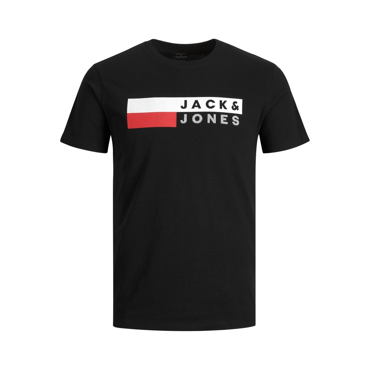 T-Shirt noire - black, JACK & JONES