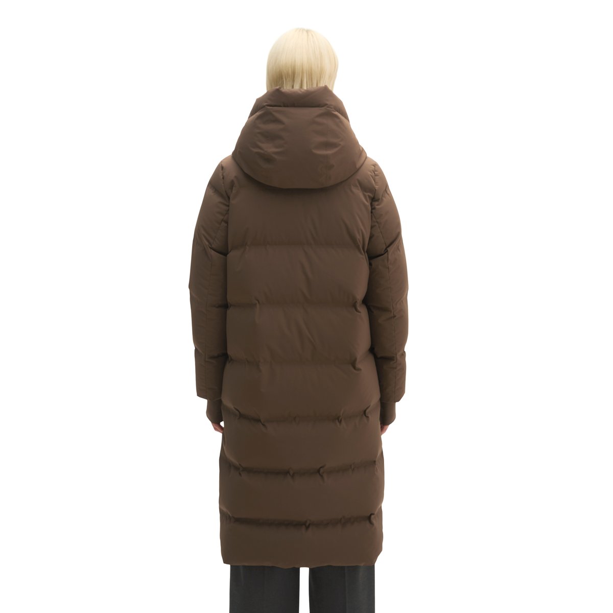Manteau en duvet MOP x Function en tissu technique imperméable à deux couches marron, MARC O'POLO