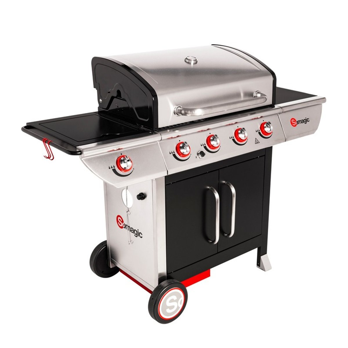 Barbecue au gaz, 4 brûleurs, Manhattan 450GPI, MANHATTAN 400GPI noir, SOMAGIC