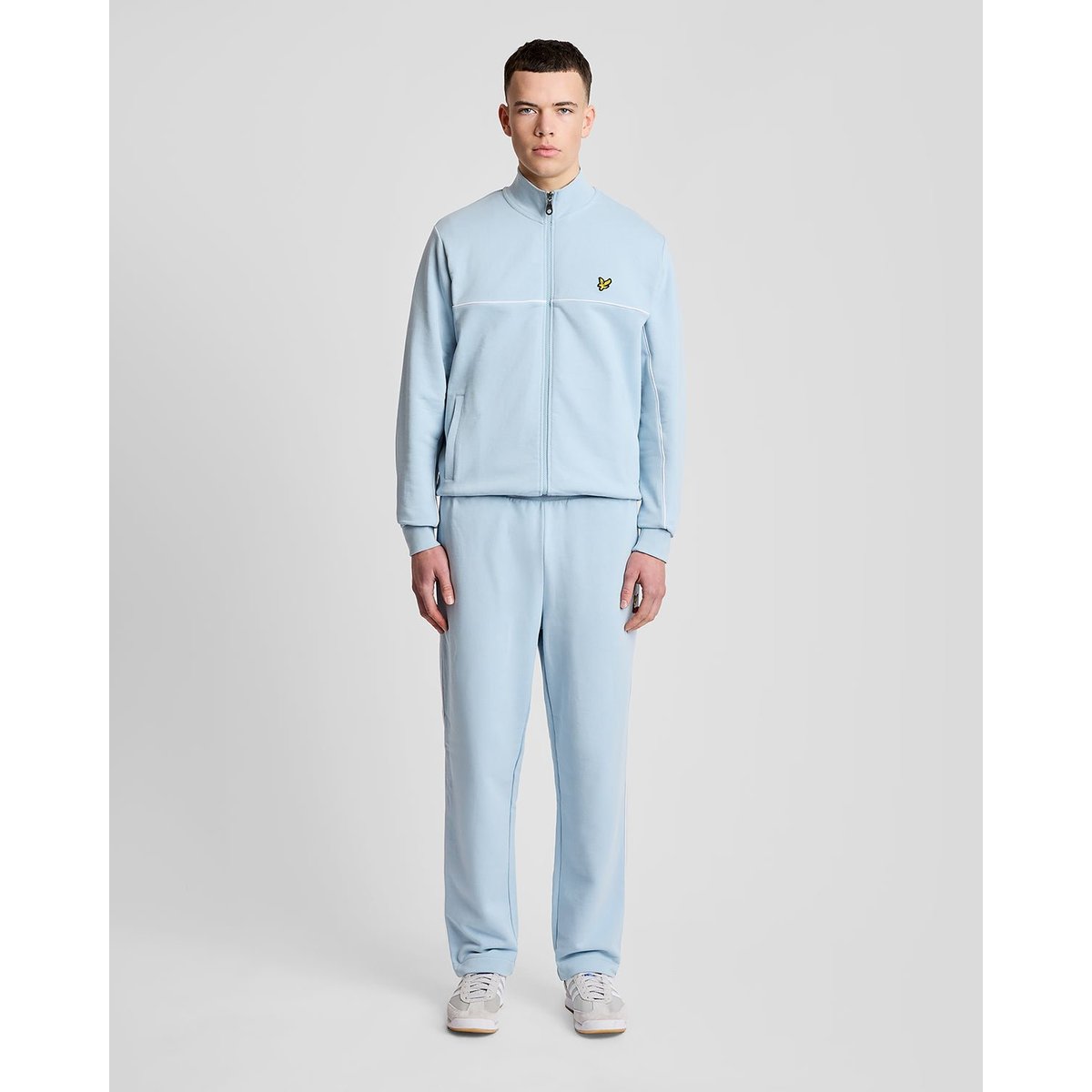 Passepoilé zippé intégral de survêtement Top bleu opale, LYLE & SCOTT