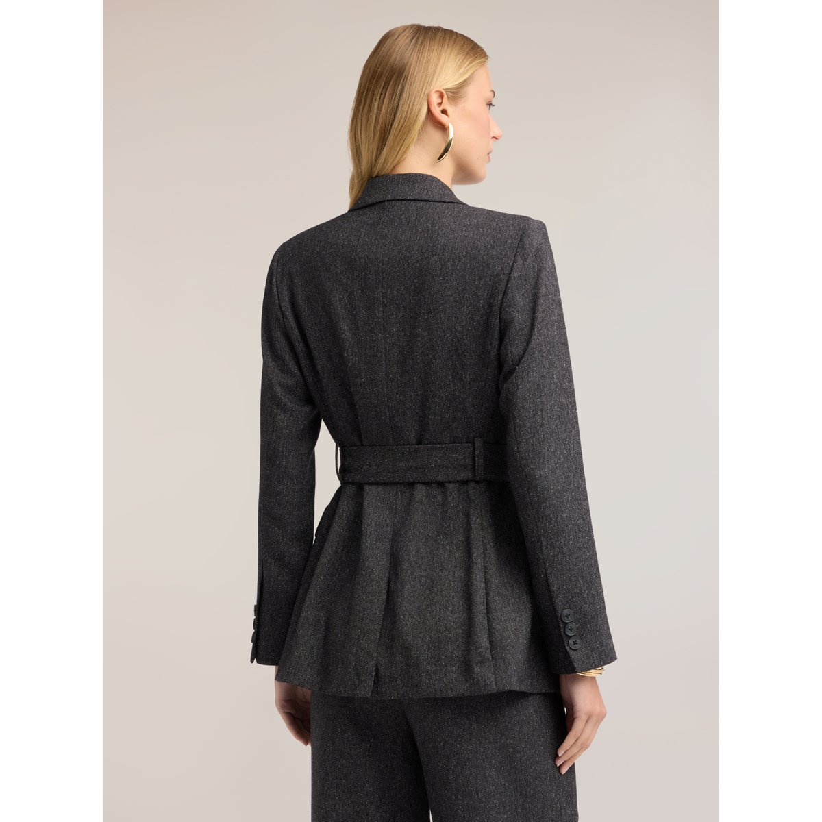 Blazer avec ceinture gris, MOTIVI