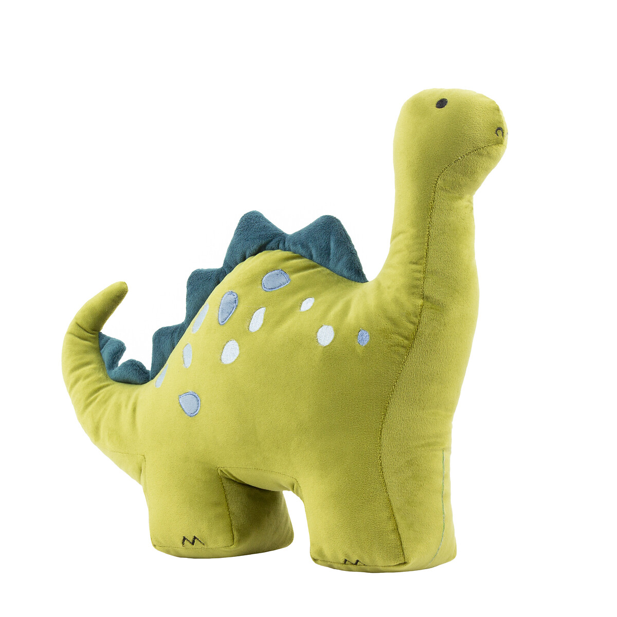Dino Ready Filled Embroidered Cushion green, LITTLE FURN