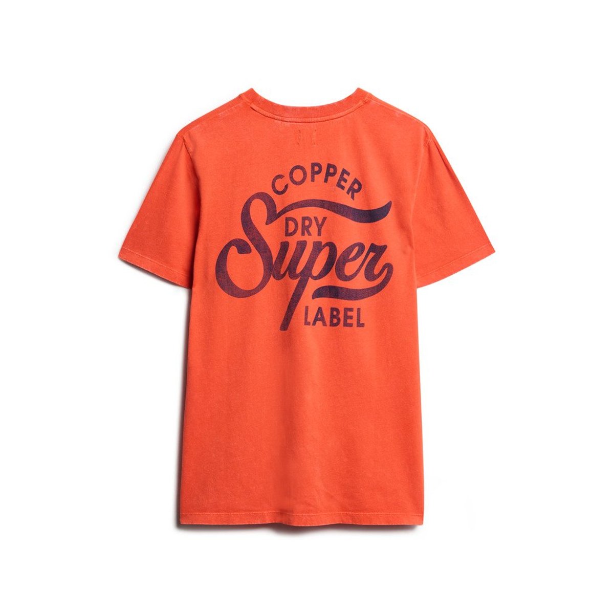 T-shirt à motif Copper Label sur la poitrine rouille orange denim co, SUPERDRY