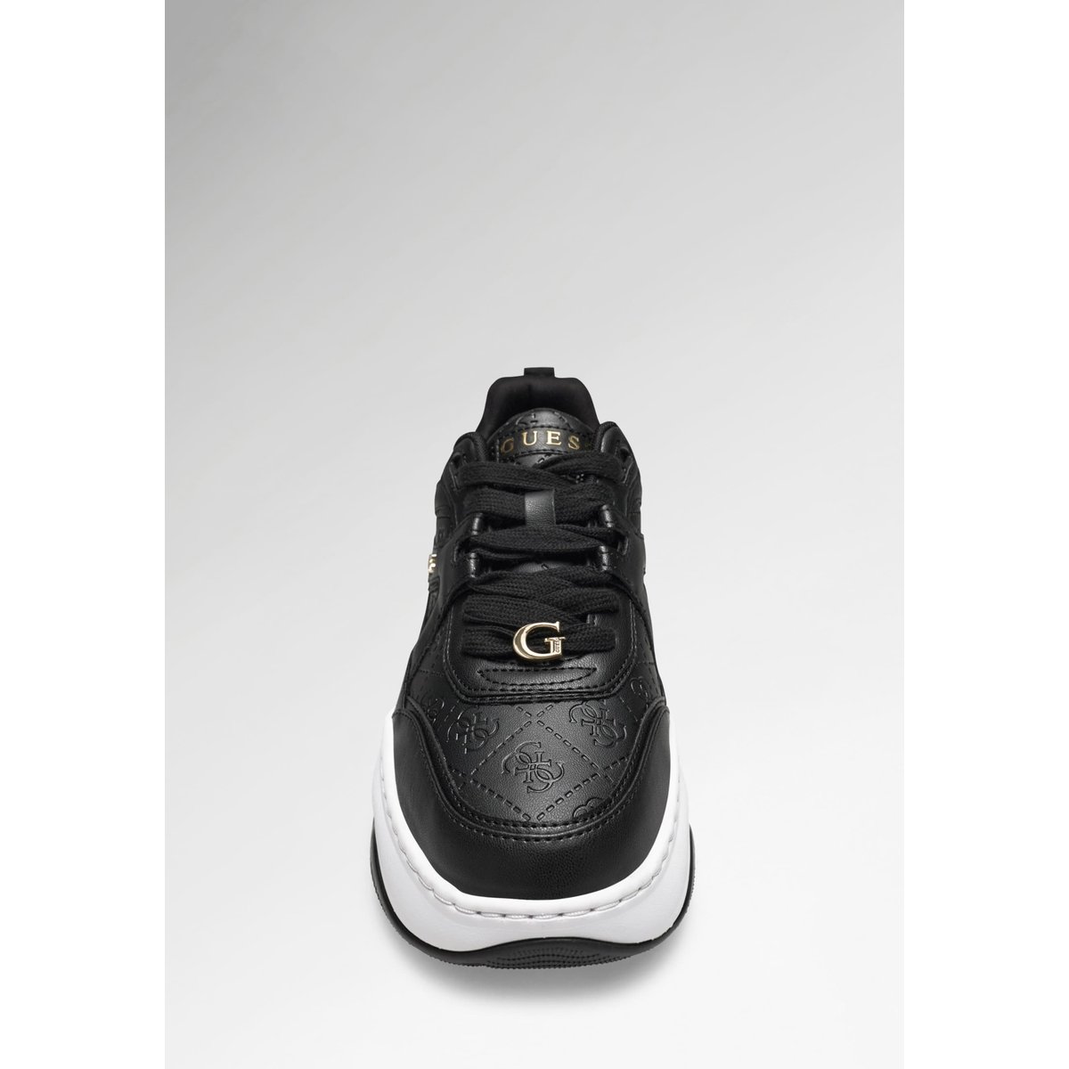 Chaussures De Course En Cuir Synthétique Hacha noir, GUESS