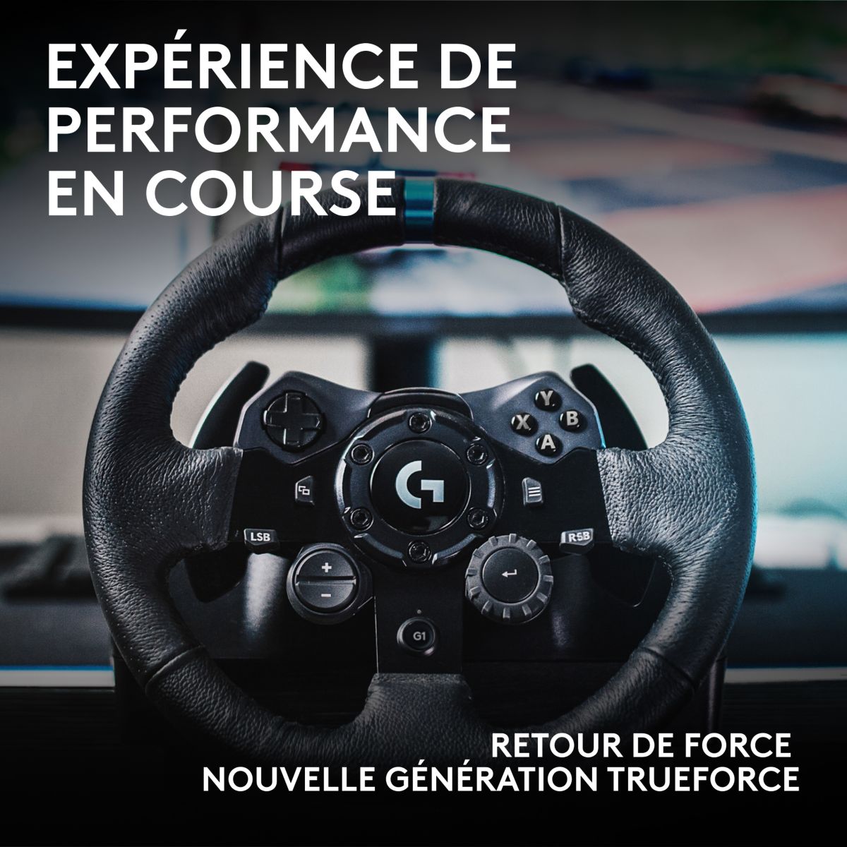 Volant + Pédalier G923 Racing Wheel and Pedals couleur unique, LOGITECH