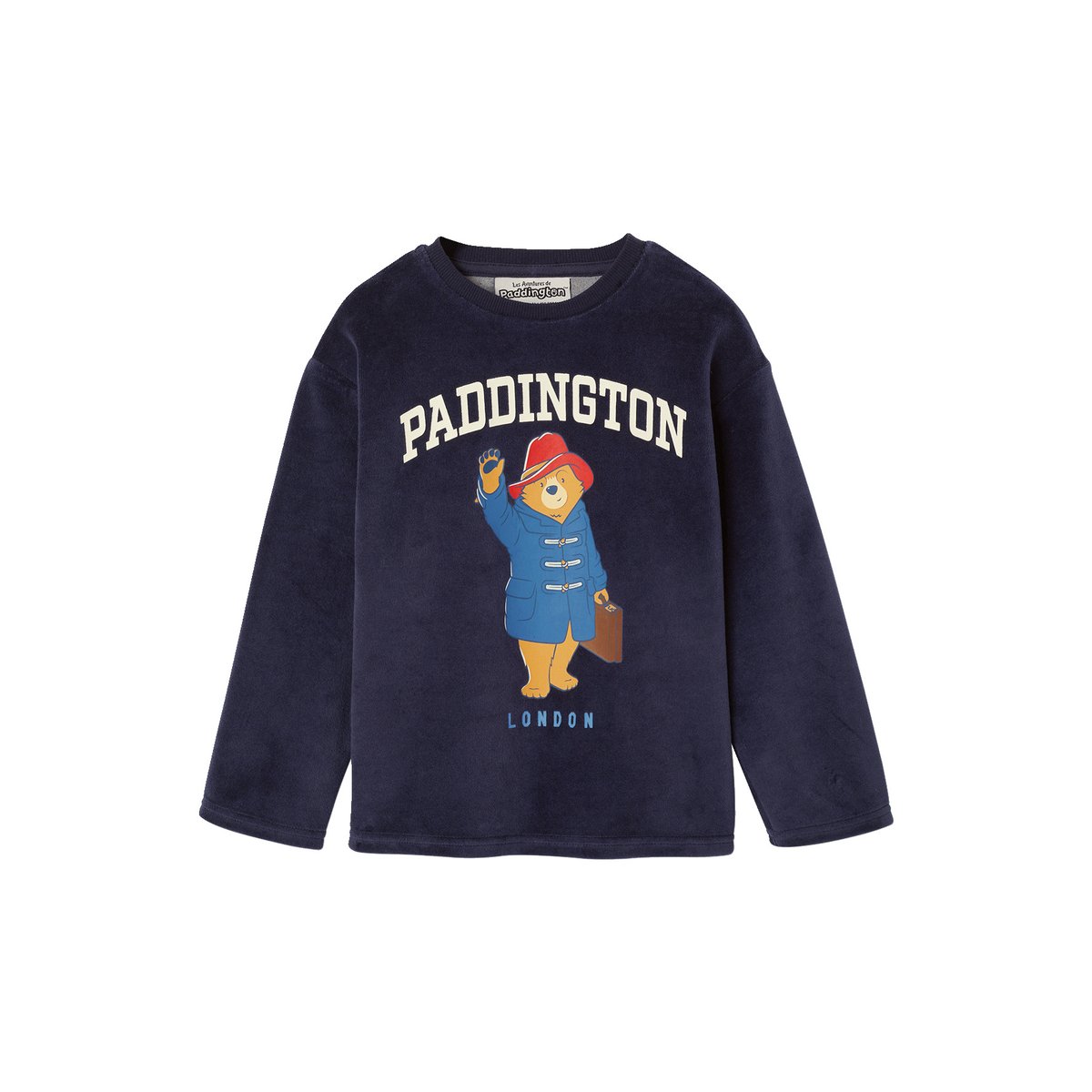 Pyjama velours Paddington bleu nuit, VERTBAUDET