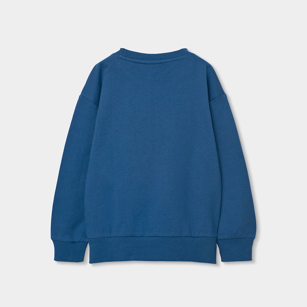 Sweat-shirt fille coton bleu, BOBOLI