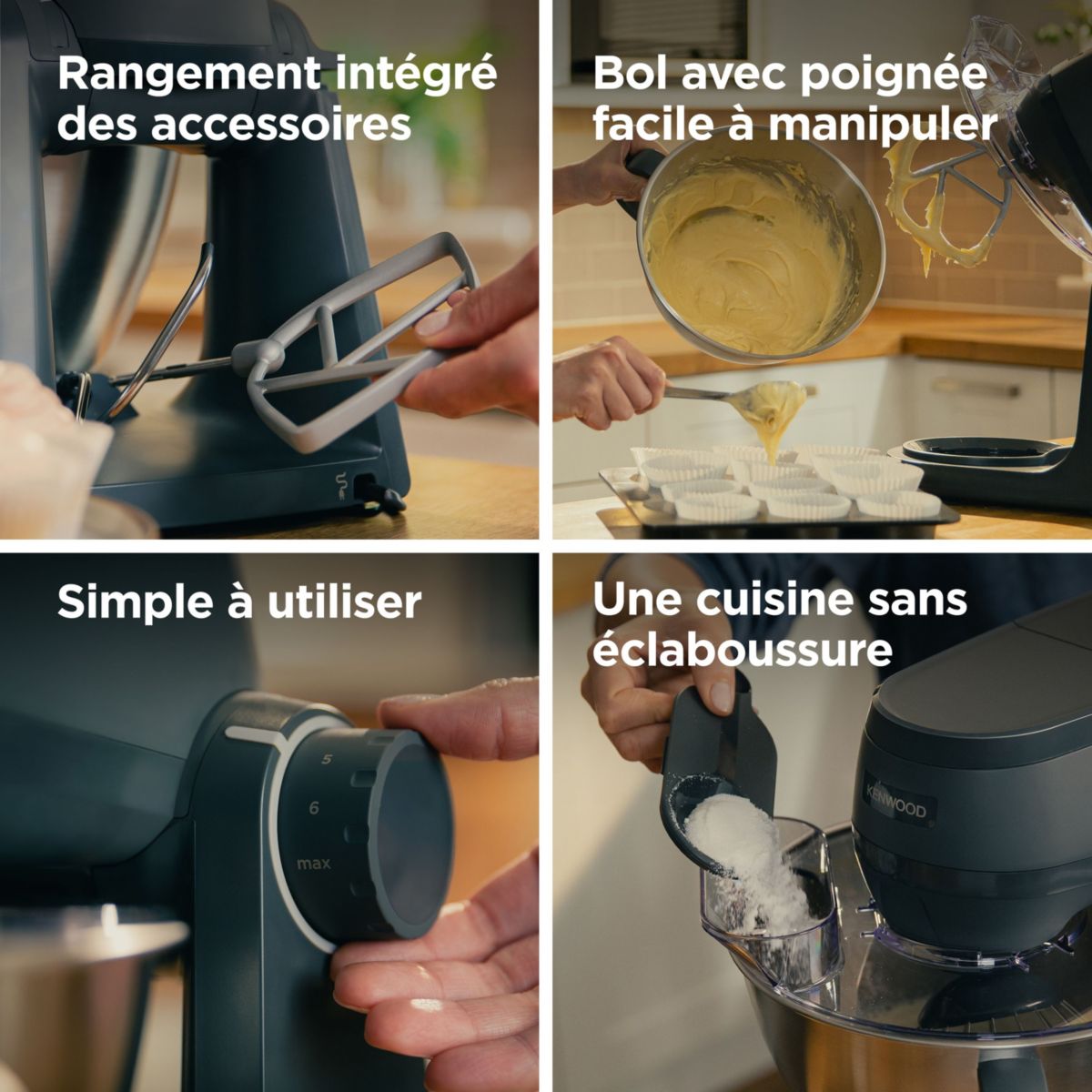 Robot pâtissier MULTI-TASKER KHC30.070GY couleur unique, KENWOOD