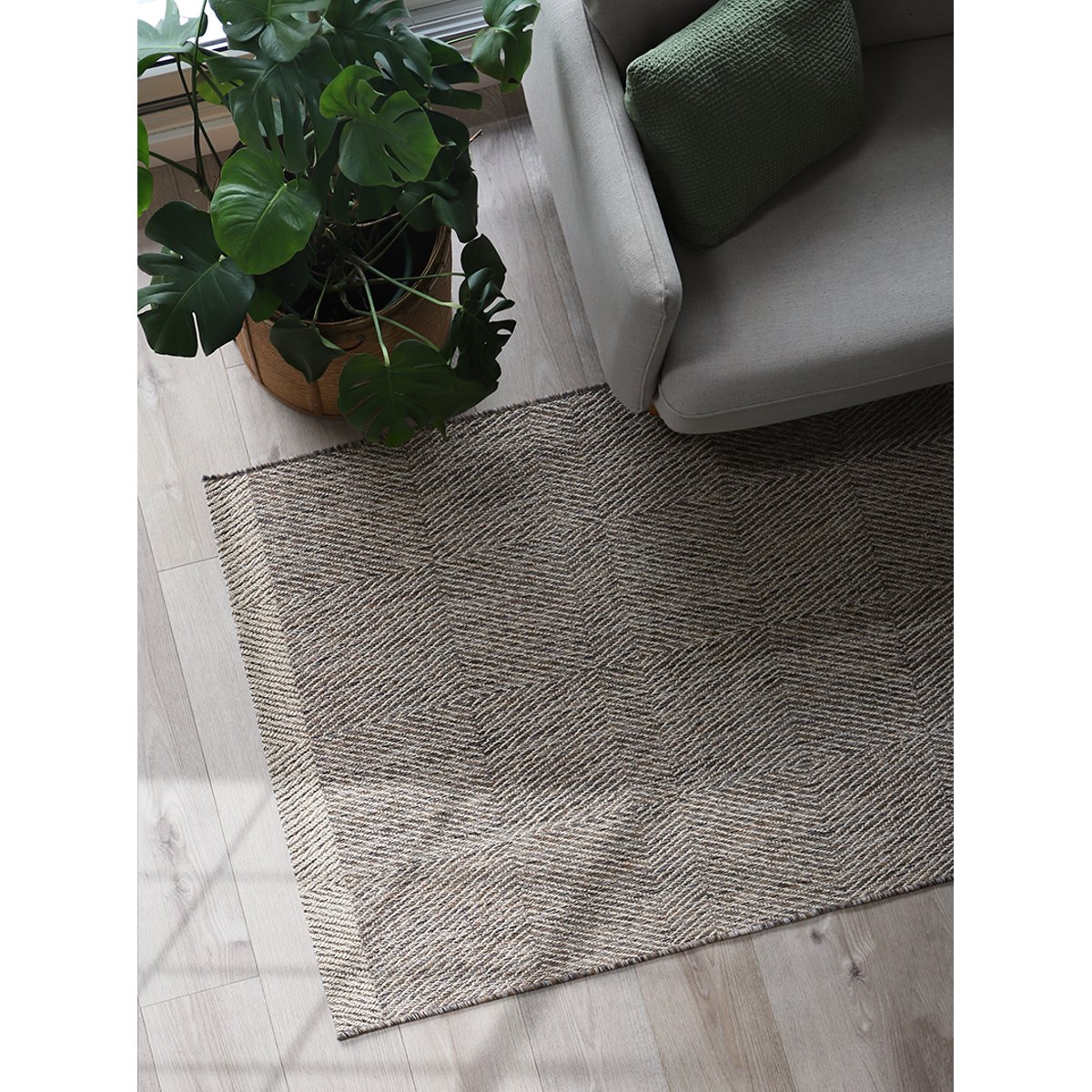 Tapis aspect naturel IRINEO naturel/brun, NATTIOT