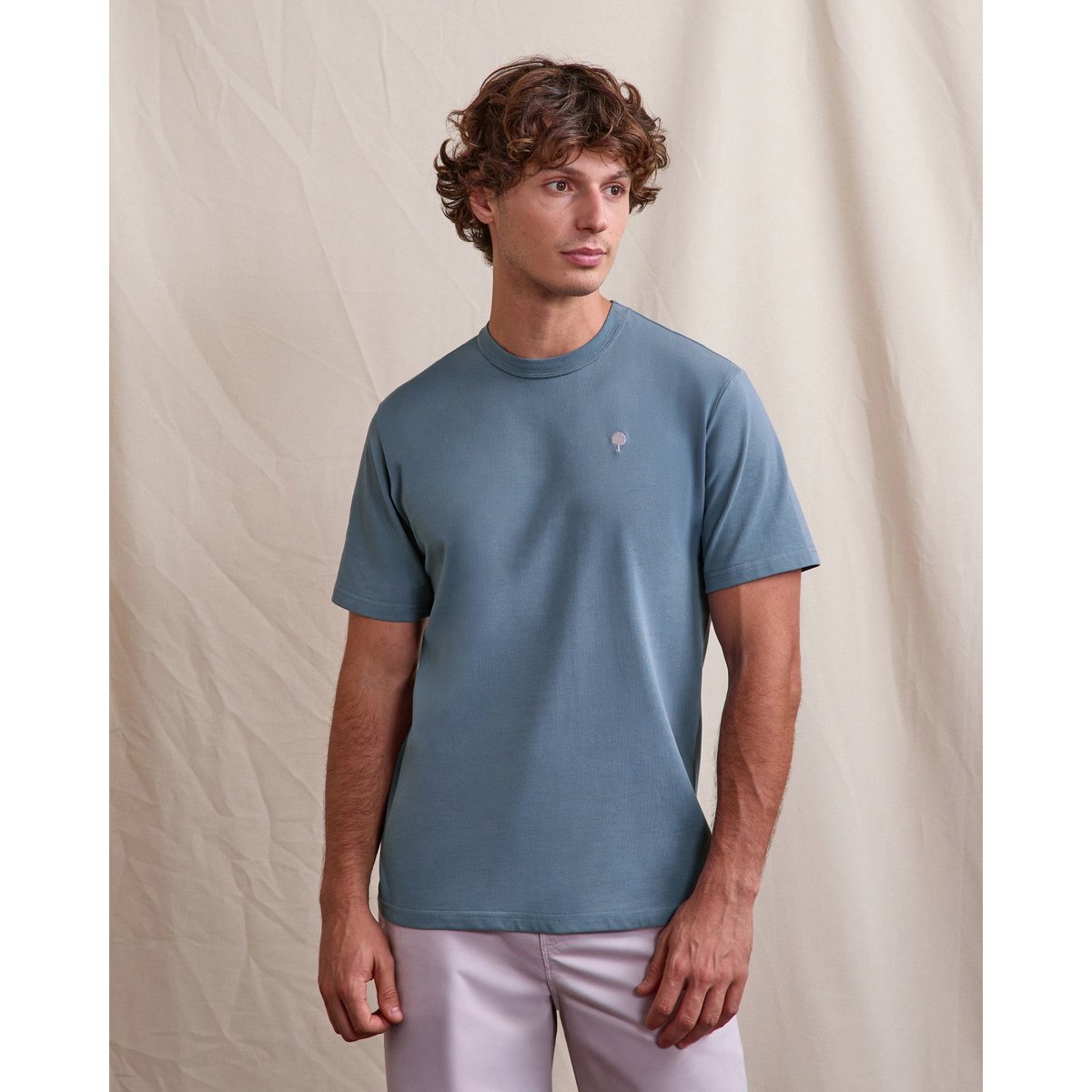 T-shirt MASSOURY bleu, FAGUO