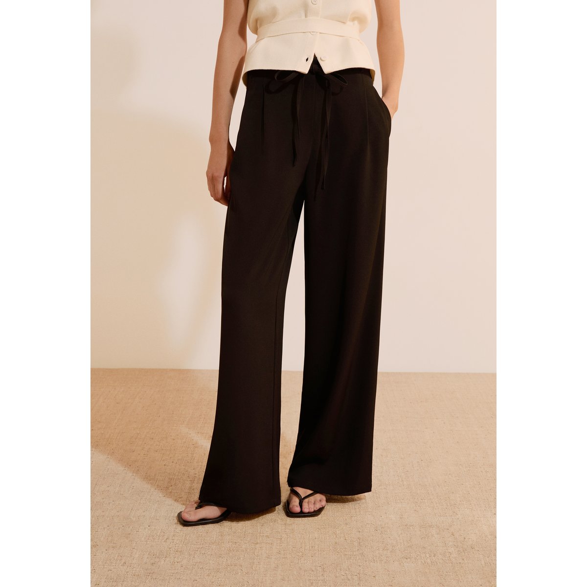 Pantalon fluide large PAUL noir, ETAM