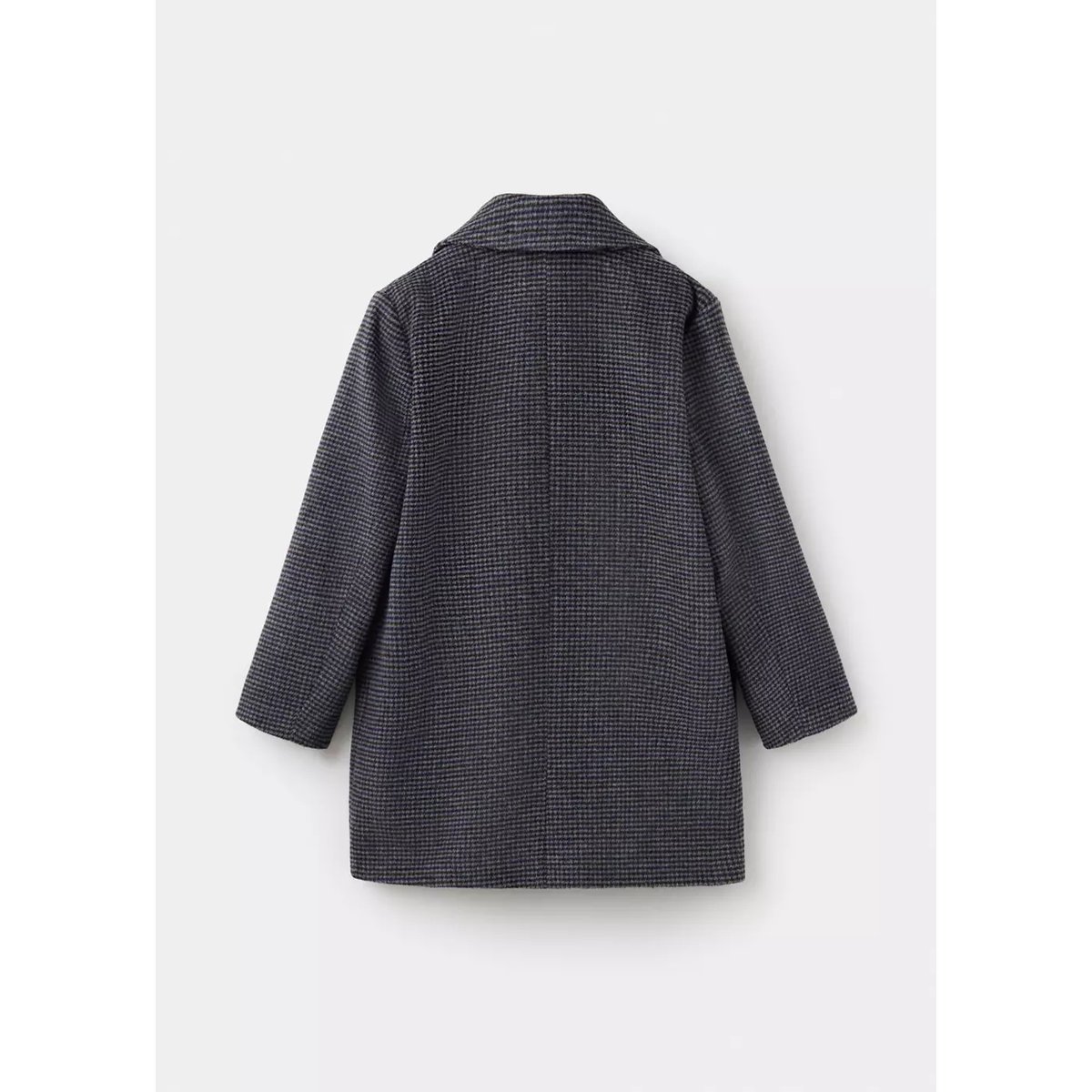 Manteau long pied-de-poule chocolat, MANGO KIDS