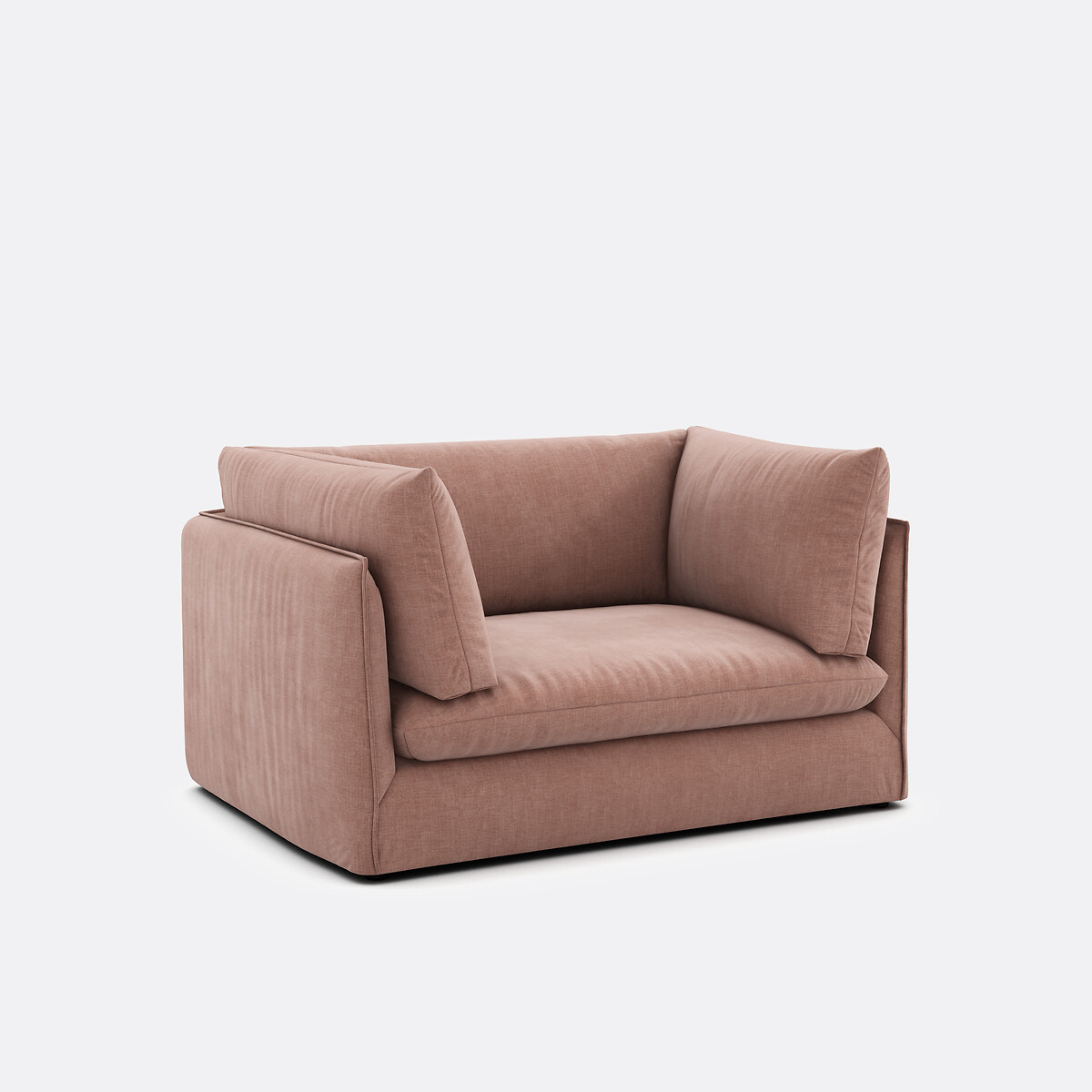 Módulo de sillón XL para sofá modular, en tela texturada, MALO praliné, LA REDOUTE INTERIEURS