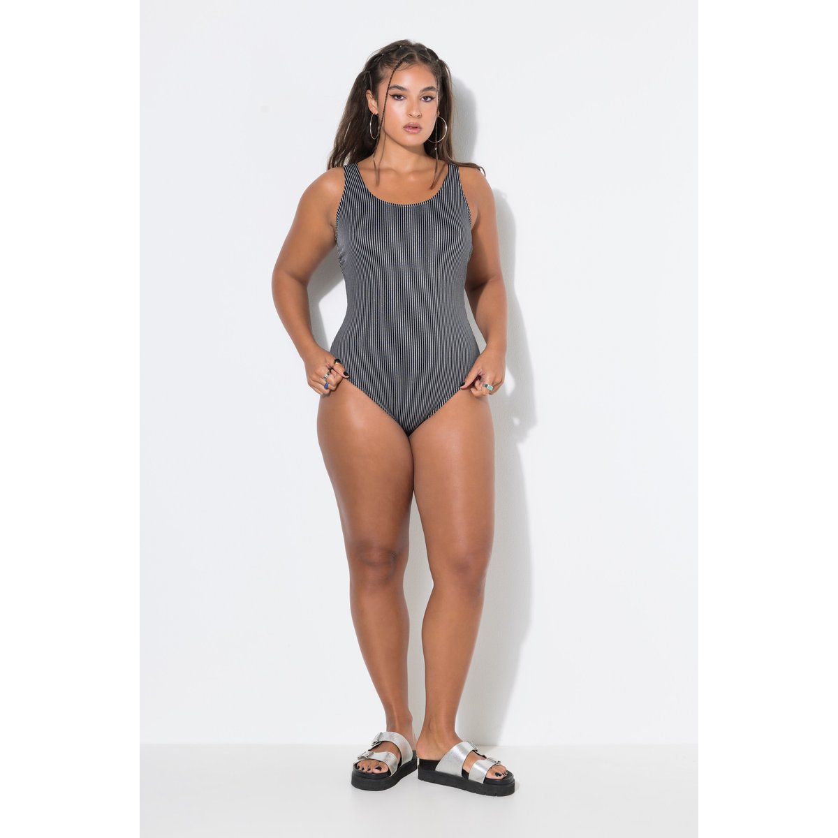 Maillot de bain rayé noir, STUDIO UNTOLD