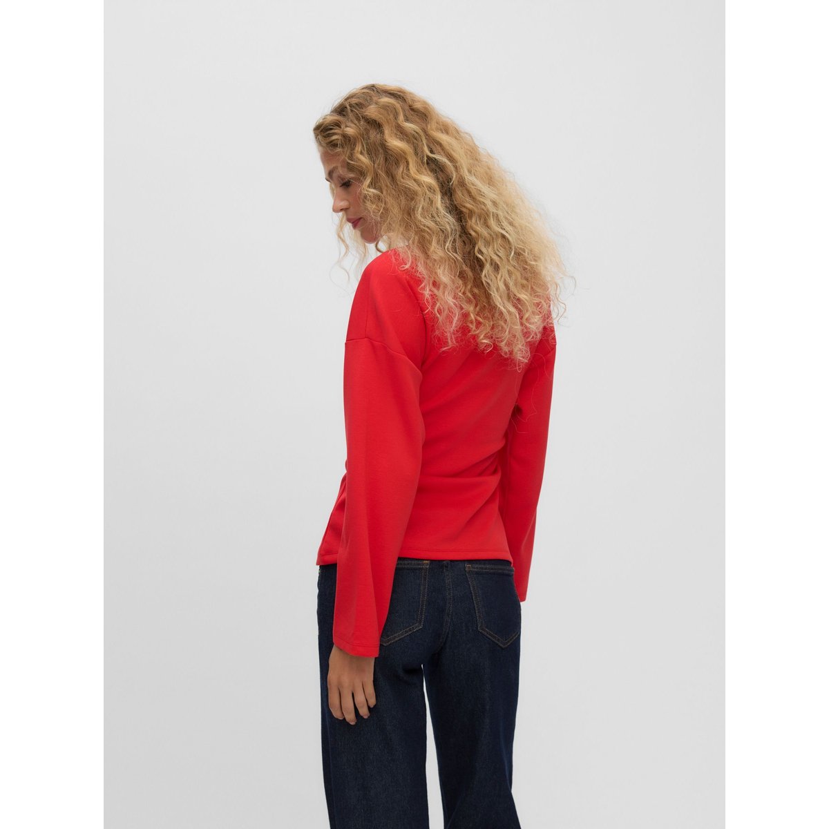 Top high risk red, VERO MODA