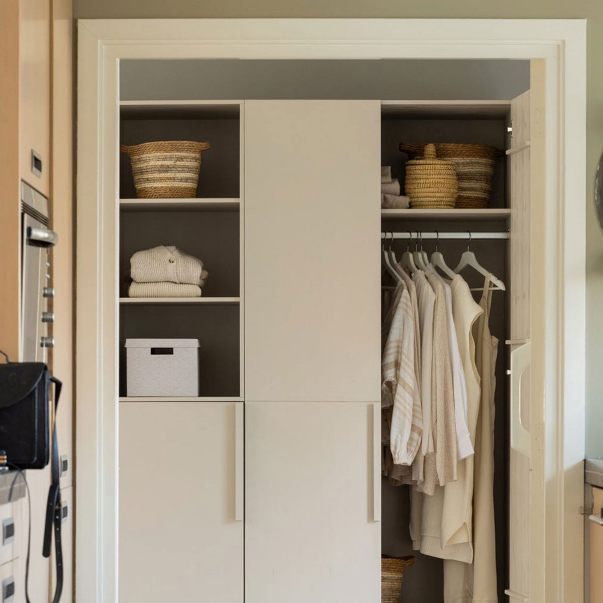 Armoire 2 portes en bois L95cm- PURE blanc, WOOOD