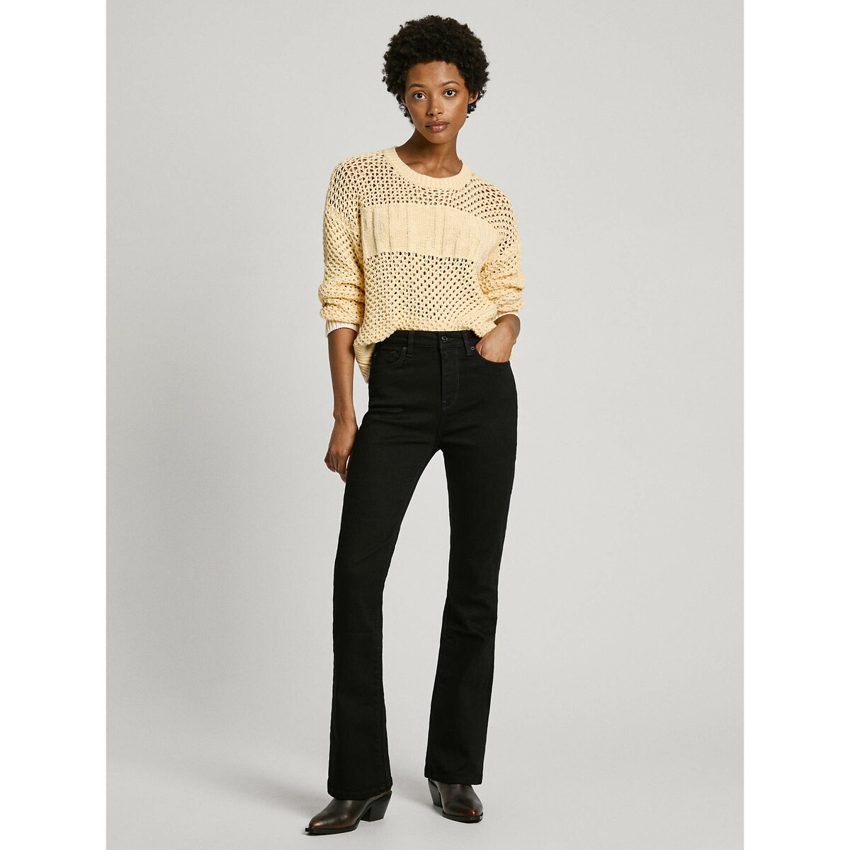 Dion Flared Jeans with High Waist 90000485, PEPE JEANS