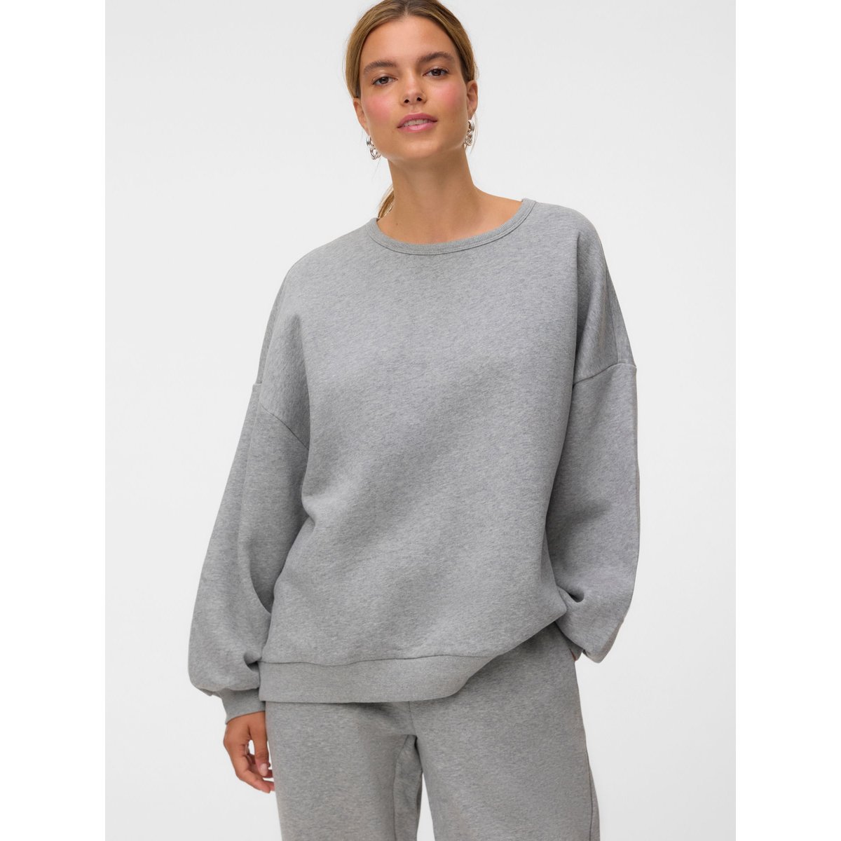 Sweat-Shirt light grey melange 1, VERO MODA