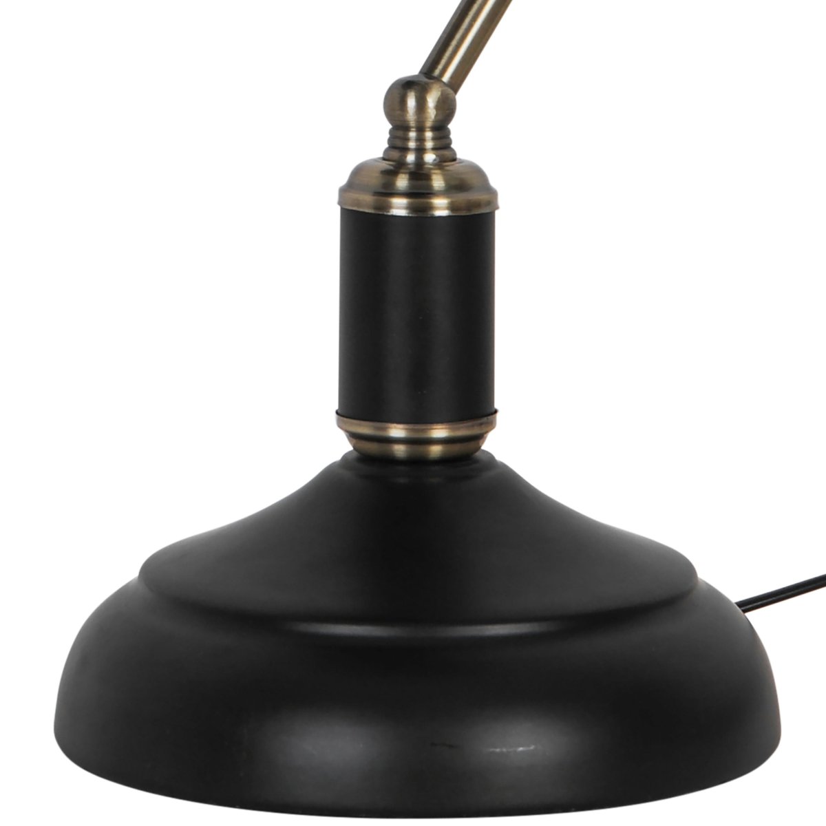 Lampe de bureau en verre et métal, ANITA noir, INSPIRE