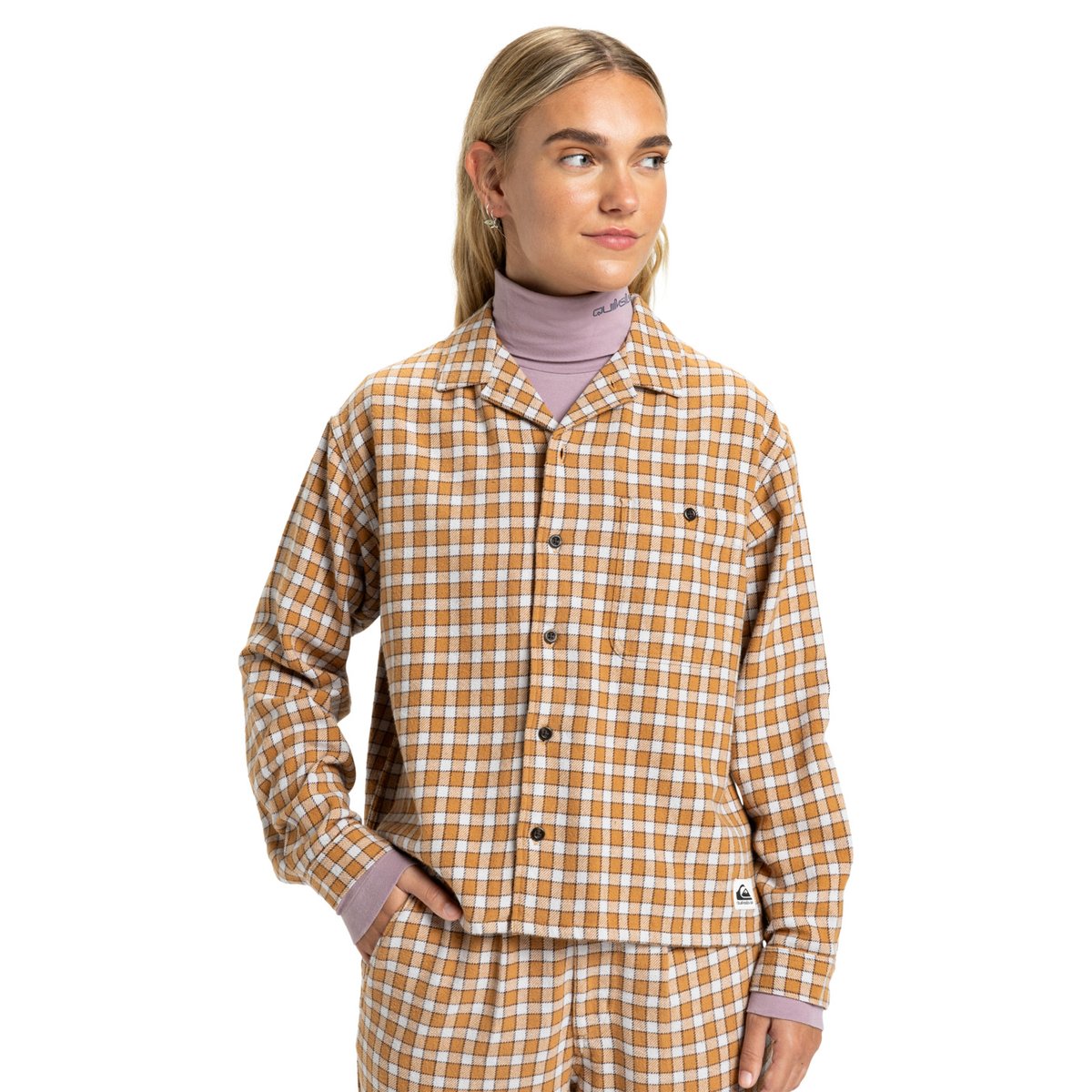 Chemise manches longues PENAREK marron chocolate brown penarek, QUIKSILVER