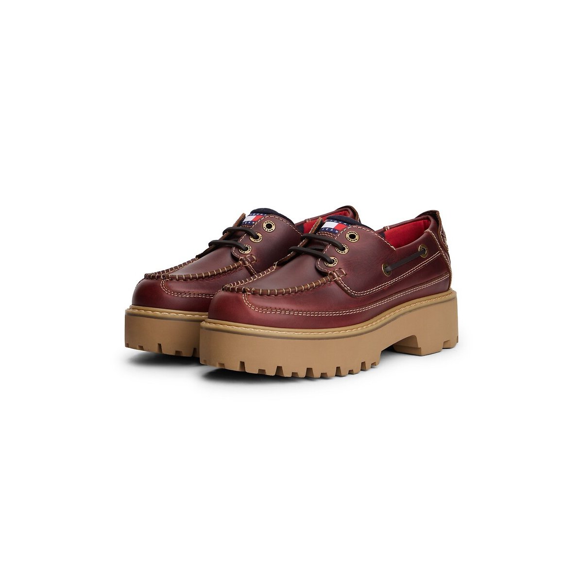 Mocassins bateau en cuir Archive '01 marron, TOMMY JEANS
