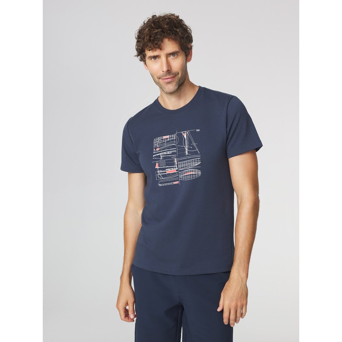 T-shirt manches courtes STANYTEE navy, TBS