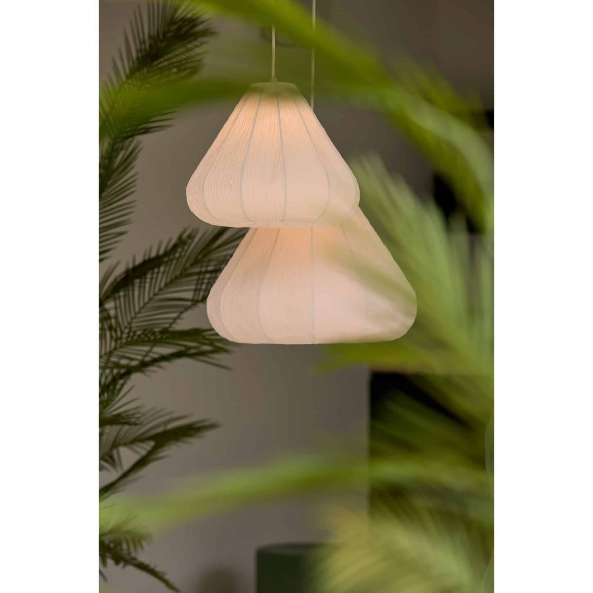 Lampe Suspendue Métal SARELLA blanc, LIGHT & LIVING